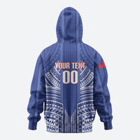 Custom Manu Samoa Rugby 2026 Zip Hoodie Samoan Pattern
