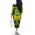 Papua New Guinea Rugby Off The Shoulder Long Sleeve Dress Enga Mioks PNG Polynesian Pattern LT14 - Polynesian Pride