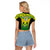 Custom Papua New Guinea Rugby Raglan Cropped T Shirt Enga Mioks PNG Polynesian Pattern LT14 - Polynesian Pride