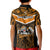 Papua New Guinea Rugby Kid Polo Shirt Lae Snax Tigers PNG Polynesian Pattern LT14 - Polynesian Pride