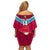 Custom Papua New Guinea Rugby Off Shoulder Short Dress Goroka Lahanis PNG Polynesian Pattern LT14 - Polynesian Pride