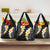 Black Tropical Plumeria With Galaxy Polynesian Art Grocery Bag