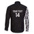 New Zealand Silver Fern Rugby Custom Family Matching Off Shoulder Maxi Dress and Hawaiian Shirt Maori Koru Go Black Fern - Polynesian Pride