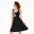 New Zealand Silver Fern Rugby Custom Midi Dress Maori Koru Go Black Fern - Polynesian Pride