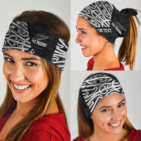 New Zealand Silver Fern Rugby Neck Gaiter Maori Koru Go Black Fern LT14