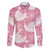Pink Aloha Hawaii Family Matching Off The Shoulder Long Sleeve Dress and Hawaiian Shirt Monstera Hibiscus Plumeria Seamless Vibes - Polynesian Pride