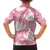 Pink Aloha Hawaii Family Matching Off Shoulder Maxi Dress and Hawaiian Shirt Monstera Hibiscus Plumeria Seamless Vibes - Polynesian Pride