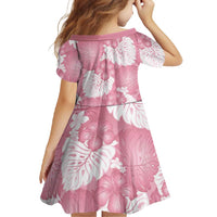 Pink Aloha Hawaii Family Matching Off Shoulder Maxi Dress and Hawaiian Shirt Monstera Hibiscus Plumeria Seamless Vibes LT14 - Polynesian Pride