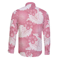 Pink Aloha Hawaii Family Matching Summer Maxi Dress and Hawaiian Shirt Monstera Hibiscus Plumeria Seamless Vibes LT14 - Polynesian Pride