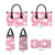 Pink Aloha Hawaii Leather Bag Monstera Hibiscus Plumeria Seamless Vibes - Polynesian Pride