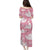 Pink Aloha Hawaii Puletasi Monstera Hibiscus Plumeria Seamless Vibes - Polynesian Pride