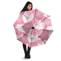 Pink Aloha Hawaii Umbrella Monstera Hibiscus Plumeria Seamless Vibes LT14 - Polynesian Pride