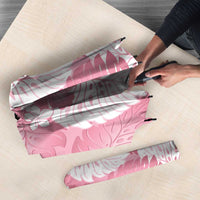 Pink Aloha Hawaii Umbrella Monstera Hibiscus Plumeria Seamless Vibes LT14 - Polynesian Pride