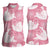 Pink Aloha Hawaii Women Sleeveless Polo Shirt Monstera Hibiscus Plumeria Seamless Vibes - Polynesian Pride