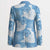 Blue Aloha Hawaii Blazer Monstera Hibiscus Plumeria Seamless Vibes - Polynesian Pride