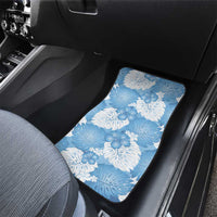 Blue Aloha Hawaii Car Mats Monstera Hibiscus Plumeria Seamless Vibes LT14 - Polynesian Pride