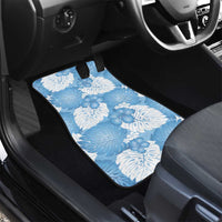 Blue Aloha Hawaii Car Mats Monstera Hibiscus Plumeria Seamless Vibes LT14 - Polynesian Pride