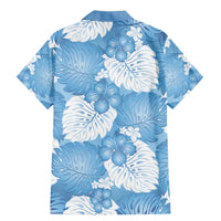 Blue Aloha Hawaii Family Matching Mermaid Dress and Hawaiian Shirt Monstera Hibiscus Plumeria Seamless Vibes LT14 - Polynesian Pride