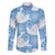 Blue Aloha Hawaii Family Matching Off The Shoulder Long Sleeve Dress and Hawaiian Shirt Monstera Hibiscus Plumeria Seamless Vibes - Polynesian Pride
