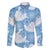 Blue Aloha Hawaii Family Matching Off Shoulder Maxi Dress and Hawaiian Shirt Monstera Hibiscus Plumeria Seamless Vibes - Polynesian Pride