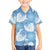 Blue Aloha Hawaii Family Matching Off Shoulder Maxi Dress and Hawaiian Shirt Monstera Hibiscus Plumeria Seamless Vibes - Polynesian Pride