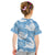 Blue Aloha Hawaii Kid T Shirt Monstera Hibiscus Plumeria Seamless Vibes - Polynesian Pride