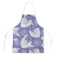 Purple Aloha Hawaii Apron Monstera Hibiscus Plumeria Seamless Vibes LT14 Purple - Polynesian Pride