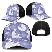 Purple Aloha Hawaii Baseball Net Cap Monstera Hibiscus Plumeria Seamless Vibes LT14 - Polynesian Pride