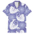 Purple Aloha Hawaii Family Matching Off The Shoulder Long Sleeve Dress and Hawaiian Shirt Monstera Hibiscus Plumeria Seamless Vibes - Polynesian Pride