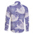 Purple Aloha Hawaii Family Matching Off The Shoulder Long Sleeve Dress and Hawaiian Shirt Monstera Hibiscus Plumeria Seamless Vibes - Polynesian Pride