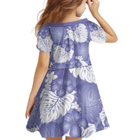 Purple Aloha Hawaii Family Matching Short Sleeve Bodycon Dress and Hawaiian Shirt Monstera Hibiscus Plumeria Seamless Vibes LT14 - Polynesian Pride
