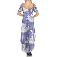 Purple Aloha Hawaii Family Matching Summer Maxi Dress and Hawaiian Shirt Monstera Hibiscus Plumeria Seamless Vibes LT14 - Polynesian Pride