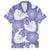 Purple Aloha Hawaii Family Matching Tank Maxi Dress and Hawaiian Shirt Monstera Hibiscus Plumeria Seamless Vibes - Polynesian Pride