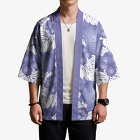 Purple Aloha Hawaii Kimono Monstera Hibiscus Plumeria Seamless Vibes LT14 - Polynesian Pride