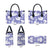 Purple Aloha Hawaii Leather Bag Monstera Hibiscus Plumeria Seamless Vibes - Polynesian Pride