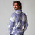 Purple Aloha Hawaii Long Sleeve Polo Shirt Monstera Hibiscus Plumeria Seamless Vibes - Polynesian Pride