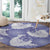 Purple Aloha Hawaii Round Carpet Monstera Hibiscus Plumeria Seamless Vibes - Polynesian Pride