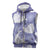 Purple Aloha Hawaii Sleeveless Zip Hoodie Monstera Hibiscus Plumeria Seamless Vibes - Polynesian Pride
