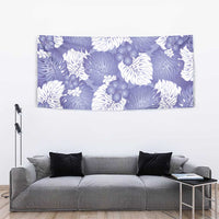 Purple Aloha Hawaii Tapestry Monstera Hibiscus Plumeria Seamless Vibes LT14 - Polynesian Pride