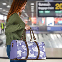 Purple Aloha Hawaii Travel Bag Monstera Hibiscus Plumeria Seamless Vibes - Polynesian Pride
