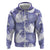 Purple Aloha Hawaii Zip Hoodie Monstera Hibiscus Plumeria Seamless Vibes - Polynesian Pride