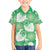 Green Aloha Hawaii Family Matching Off The Shoulder Long Sleeve Dress and Hawaiian Shirt Monstera Hibiscus Plumeria Seamless Vibes - Polynesian Pride