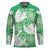 Green Aloha Hawaii Hockey Jersey Monstera Hibiscus Plumeria Seamless Vibes - Polynesian Pride