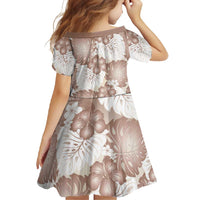 Mocha Mousse Aloha Hawaii Family Matching Summer Maxi Dress and Hawaiian Shirt Monstera Hibiscus Plumeria Seamless Vibes LT14 - Polynesian Pride
