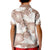 Mocha Mousse Aloha Hawaii Kid Polo Shirt Monstera Hibiscus Plumeria Seamless Vibes - Polynesian Pride