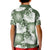 Sage Green Aloha Hawaii Kid Polo Shirt Monstera Hibiscus Plumeria Seamless Vibes - Polynesian Pride