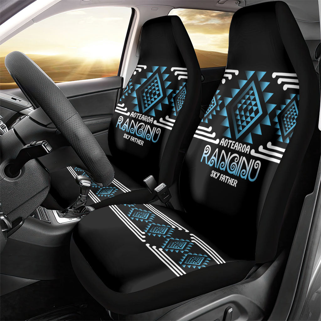 Aotearoa Atua Ranginui Car Seat Cover Maori Sky Father Taniko Motifs LT14 - Polynesian Pride