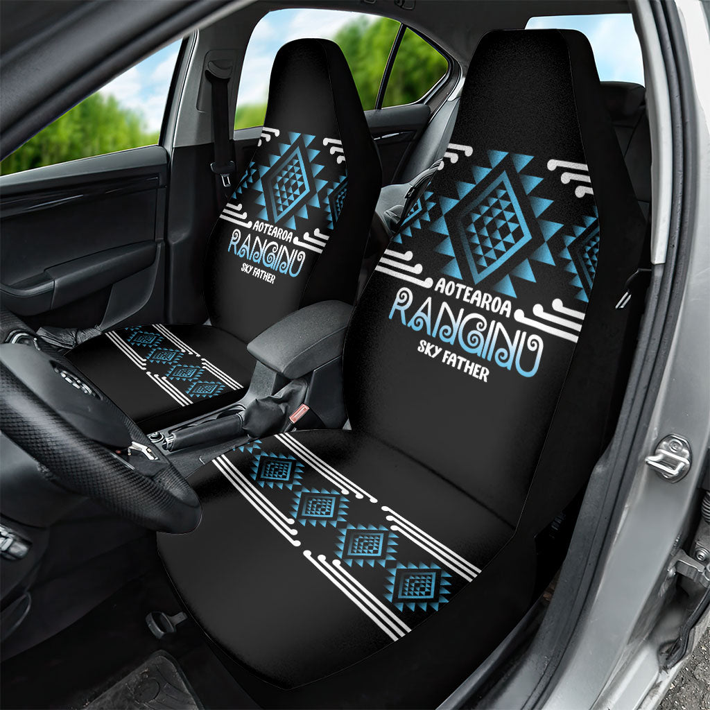Aotearoa Atua Ranginui Car Seat Cover Maori Sky Father Taniko Motifs LT14 - Polynesian Pride