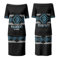 Aotearoa Atua Ranginui Personalised Couples Matching Puletasi and Hawaiian Shirt Maori Sky Father Taniko Motifs LT14 - Polynesian Pride