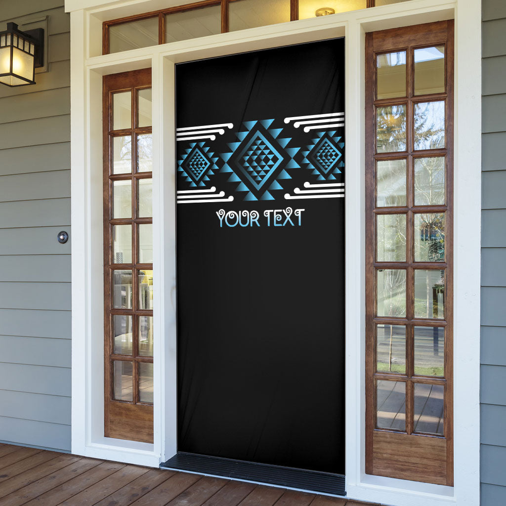 Aotearoa Atua Ranginui Personalised Door Cover Maori Sky Father Taniko Motifs LT14 - Polynesian Pride